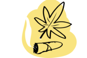 Kannabiskasvi ja -sätkä, piirroskuva.
