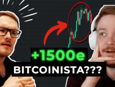 Kaksi kuvaan leikattua ihmistä ja teksti +1500 € bitcoineista?