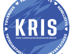 Kris. Päihde- ja rikostaustaisten vertaistukijärjestö. Toveruus. Päihteettömyys. Rehellisyys. Yhteisvastuullisuus. Yhdenvertaisuus.