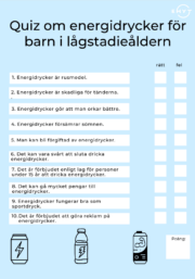 Quiz om energidrycker